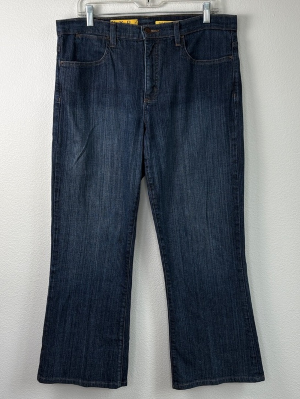 NYDJ Marilyn Jeans Sz 14 Y2K Ankle Length High Rise 17.5" W 27" Inseam USA